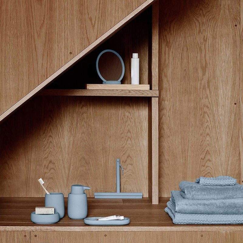 blomus SONO Magnifying Vanity Mirror 18.5cmx17cmx9cm / 7.3"x6.7"x 3.5" Moonbeam (Beige) - Image 3